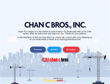 Tablet Screenshot of chancbros.com